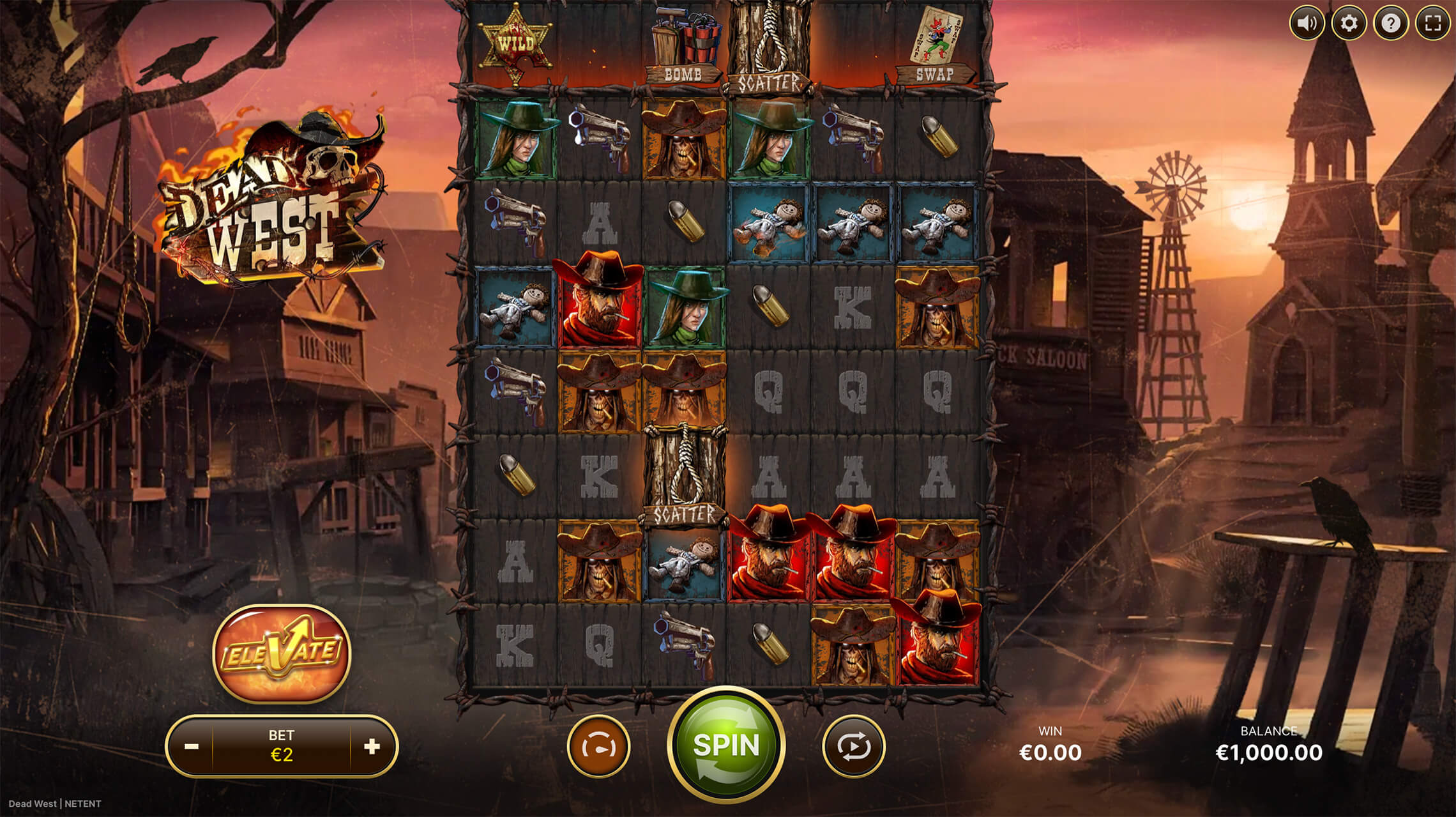 Dead West slot demo od NetEnt – darmowa gra w klimacie Dzikiego Zachodu