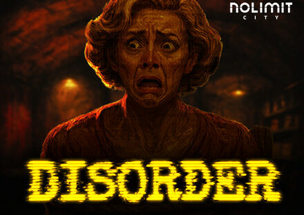 Logo slotu Disorder od Nolimit City