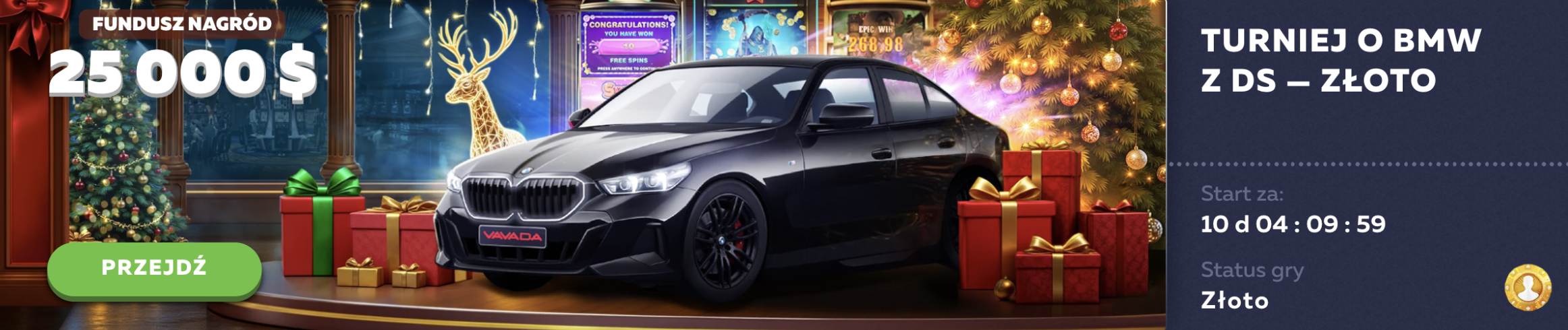 Turniej VAVADA BMW 5 Series – 200 Free Spinów (Gold)