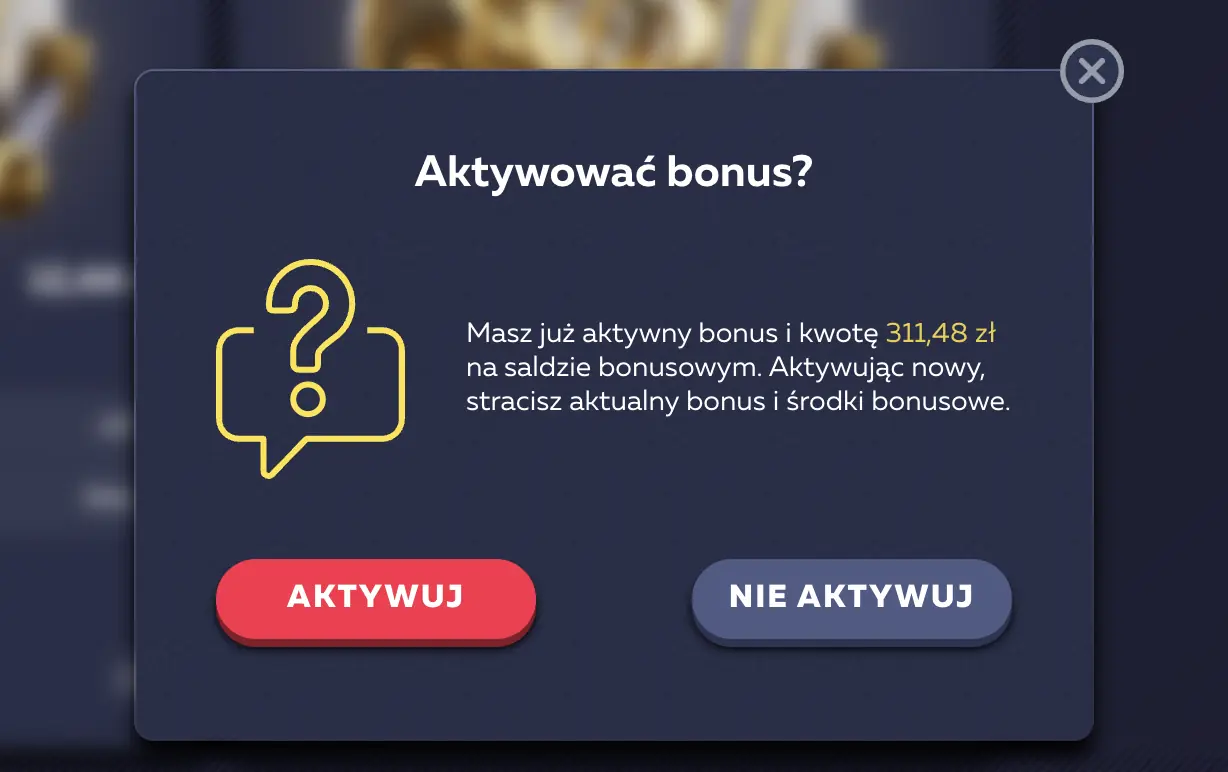 Ostrzeżenie Vavada przed aktywacją drugiego bonusu